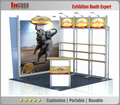 China Custom Portable Exhibition Booth Display Recyclable Modular Design for sale