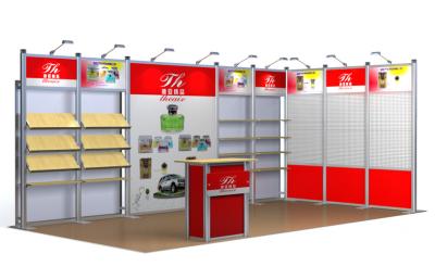 China Fabric 10x20 Trade Show Booth Display With Tension Fabric Graphic Material for sale