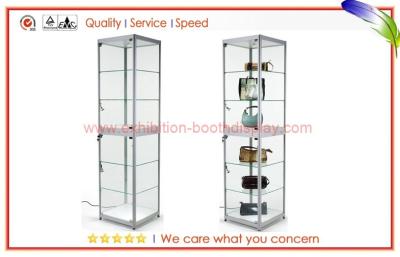 China Commercial Aluminium Glass Display Cabinets / Kiosk Glass Case for sale