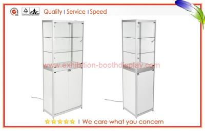 China Aluminum Glass Display Cabinets Lockable , glass counter display for sale