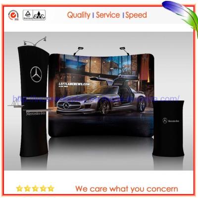 China Curved Pop Up Exhibition Stand , Advertising Fabric Trade Show Displays for sale