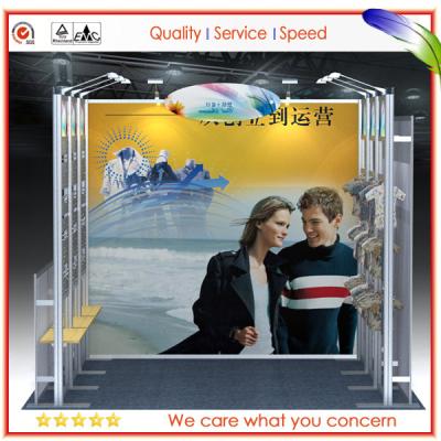 China Portable Aluminum tradeshow exhibit Booths 10ft Light Weight for sale