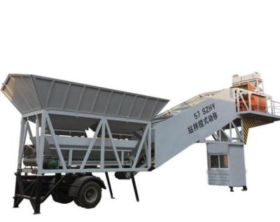 China Building Material Stores Mobile Concrete Mixing Plant With Good Quality for sale