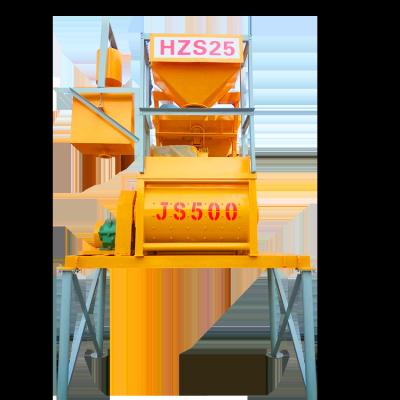 China Construction Industry Cheap Prepared Concrete Mixing Plant Parts JS500 Continuous Concrete Mixer for sale