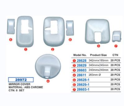 China Car Parts Mirror Truck Side Body Parts Chromed Mirror Covers For HINO LSH 93-99 SERIES Other for sale