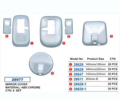 China Truck Parts Side Mirror Truck Body Parts ABS Chrome Mirror Covers For HINO 700 SS.FN 03 SERIES Other for sale