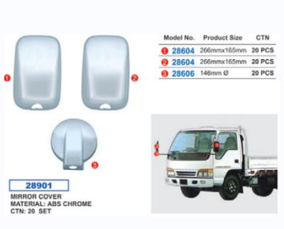 China Truck Parts Side Mirror Truck Body Parts ABS Chrome Mirror Covers For ISUZU NKR.NPK 94-04 SERIES Other for sale