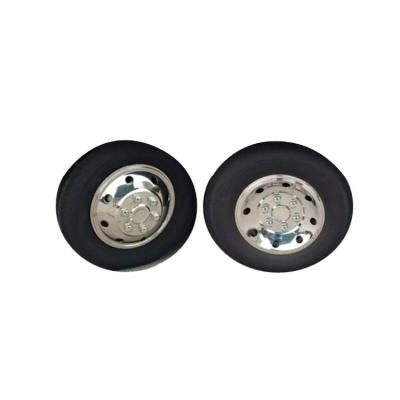 China Low price good quality universal truck wheel balance silver hub cap universal truck body parts for sale