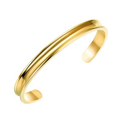 China 2018 Dropshipping European and American Style Bracelets Grooved Cuff Bracelet Hair Link Bracelet for Women for sale