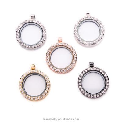 China Fashionable Stainless Steel White Clear Glass Pendant for sale