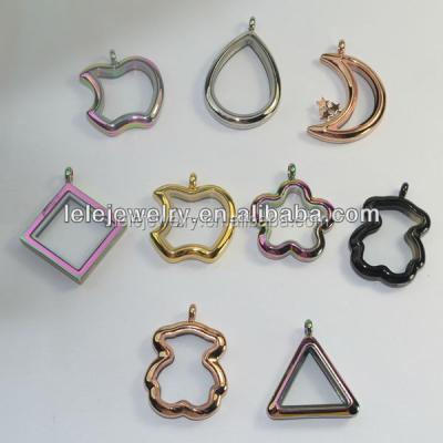 China Newest Stainless Steel Fashion Wholesale Jewelry Charms Floating Coin Pendant for sale