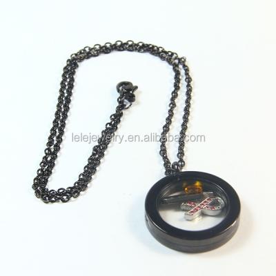 China Wholesale Newest Stainless Steel Charms Floating Cage Pendant Necklaces for sale