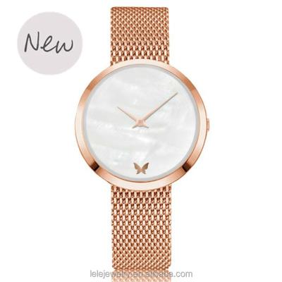 China 2018 New Product Water Resistant Western Ladies Love Wristwatches With Clamshell for sale