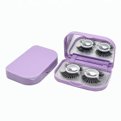 China Natural soft 3d eyelash faux mink eyelashes no glue self adhesive eyelash seller customized boxes tresluces lashes reusable self adhesive eyelashes for sale