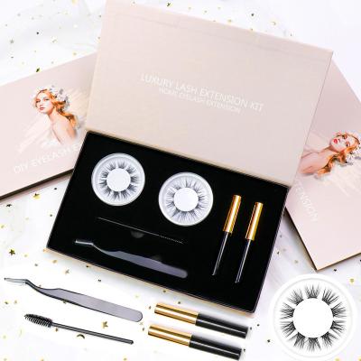 China Full Volume Pre-Cut Segment Lashes Lashes DIY Kit Private Label Lashes Extensions and DIY Lashes for sale