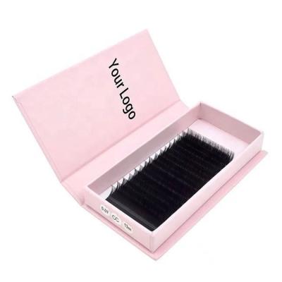 China Individual Lashes Wholesale Private Label Cashmere Silk Mink Flat Inviudal Extension Whips 0.03 0.05 0.07 0.18 0.1 0.2 Volume Lashes OEM for sale