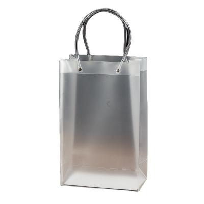 China Wholesale Security Custom Printed Logo PP Shopping Bag Transparent Hard Plastic Bag for sale