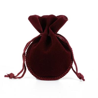 China Custom Drawstring Bag Folding Jewelry Drawstring Bag Velvet Bag for sale