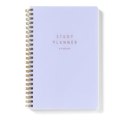 China A5 Hardcover Frosted Cover Simple Design Notebook PP Cover Elastic Closure Spiral Diary Composition Notebook for sale