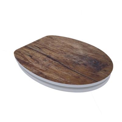 China China Bathroom Eco-friendly Toilet Seats Cheap U-shaped Wooden Toilet Beauty Appliances MDF New Slow-end Toilet Cover for sale