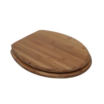 China Sustainable High Standard Sitz Bath Toilet Seat Cover Wooden Solid Round Toilet Seat Cover for sale