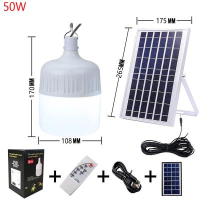 China Outdoor Warehouse Camping Tent Lighting Portable Solar Powered Led Bulb Light for sale