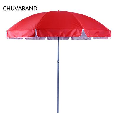 China Chinese CHUVABAND 2.1M High Quality Customized Printed Silver Oxford Coating Beach Umbrellas for sale