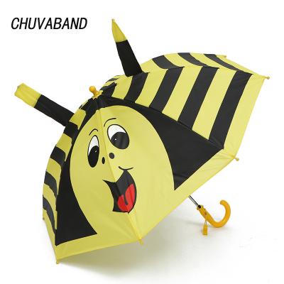 China CHUVABAND Logo Cartoon Cute Print Children's Casual Promotional Umbrella 3D Animation Custom Ear Modeling Kids Umbrella For Boys Girls for sale