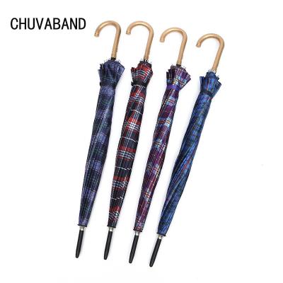 China CHUVABAND Retro Large Plaid Fiberglass Umbrella Golf Axle Luxury Wholesale Windproof Waterproof Automatic Umbrellas QY210003 for sale