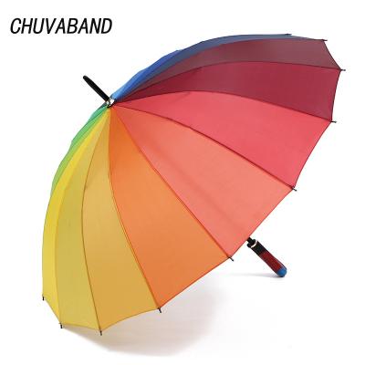 China CHUVABAND 16K Long Handle Casual Windproof Umbrellas Waterproof Fashion Colorful Paraguas Strong Frame Women Rain Umbrella QY210009 for sale