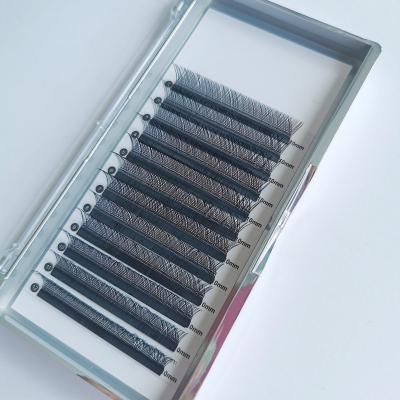 China Natural Long YY Shaped Y Y Yarn Fluffy Eyelash Different Groups Pre-made 2D Volume Fans Self Grafted YY Lick C D Loop for sale