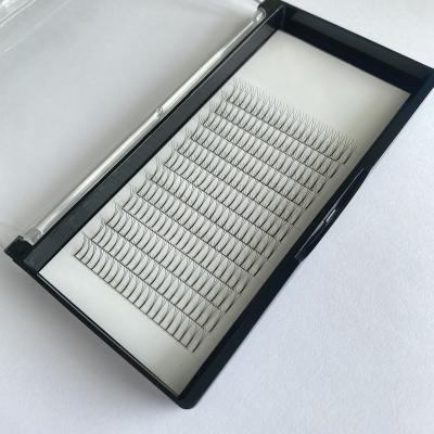 China Natural Soft Wholesale Private Label Premode Long Rod Fans 3D 0.10 Volume Extensions Pre Made Fans Natural Soft ODM Eyelash OEM for sale