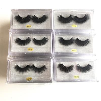 China Wholesale Natural Long Lashes Handmade 3D Mink Wrapping 25mm Mink Lint Strip Custom Box OEM for sale