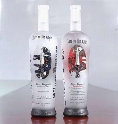 China Cheap Price Custom Recyclable Beverage Thermal Decal Private Label Liquor Bottle Spray Liquor Glass Bottles Liquor Glass Bottles for sale