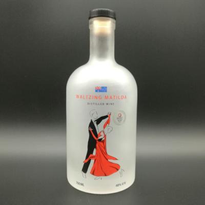 China Whiskey bottle 700ml fronsted by Luxuryscrew top emplty whiskey_bottles beverage for sale