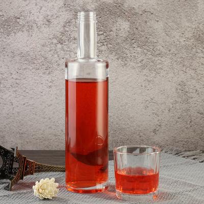 China 250ml 700ml 750ml Empty Beverage Bottle For Johnny Walker Whiskey Liquor Glass Bottle for sale