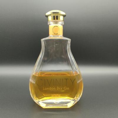 China factory beverage stock bottle shape brandy bottle directly for brandy glass bottle hotsale no mold costs for sale