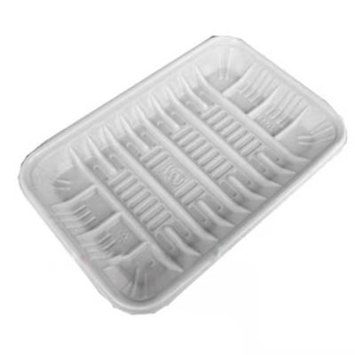 China Environmental Friendly Custom Biodegradable Wheat Straw Food Lunch Trays Plastic Serving Trays Cake Sushi Food Tray for sale