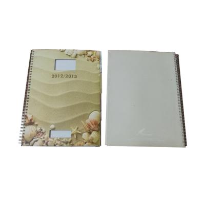 China paper & Custom Full Color Cardboard Printing Spiral Binding Soft Cover Notebook Stationery Journal Book for sale