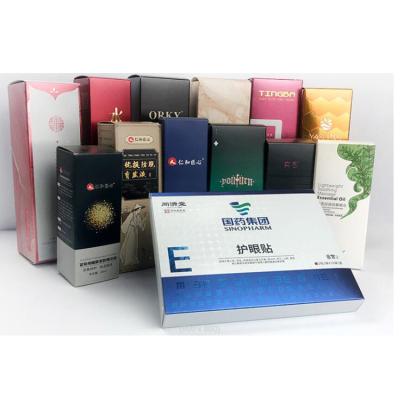 China Biodegradable Cosmetic Custom Card Gold Card Face Cream Silver Face Cream White Packaging Box Card Packing Case for sale