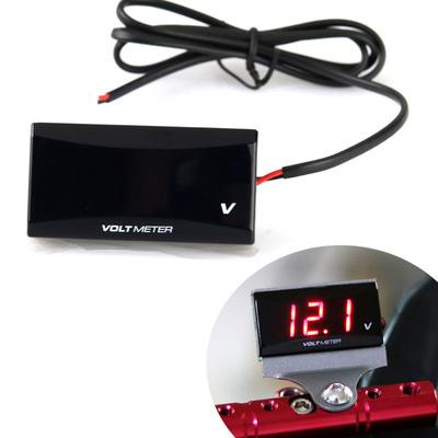 China Universal Motorcycle 12V Mini Digital Displayer Volt Meter Volt Meter for sale