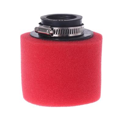 China Air Filter With Double Sponge Motorcycle Clamp Air Cleaner Cleaner Straight Neck 35/38/40/42/45/48mm for sale