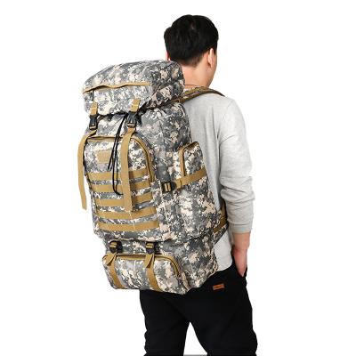 China Travel Backpack 80L Waterproof Waterproof Tactical Military Army Hiking Camping Backpack Travel Outdoor Sports Climbing Bag for sale