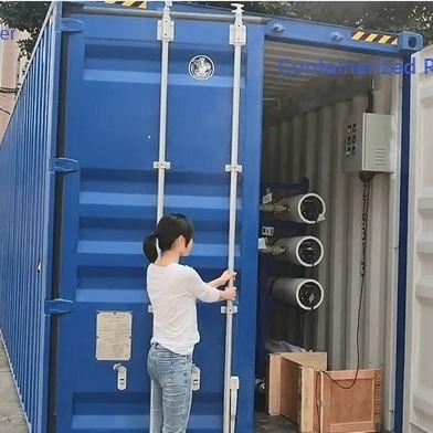 China                  Containerized Borhole Well Salt Water Sea Water Treatment Plant Mobile Water Treatment Plant              for sale