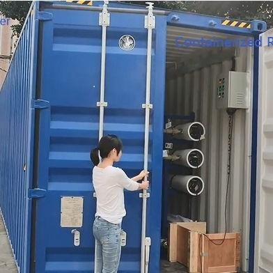 China Containers met een mobiel waterfilter Waterbehandeling Filtratiesysteem voor landbouwbewatering Te koop