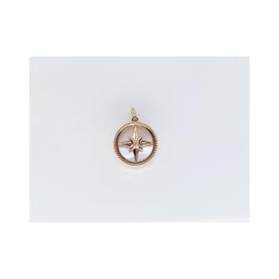 China Fashion TRENDY Exquisite Natural Light Good Quality Price Luxury Rose-gold Circle Pendant for sale