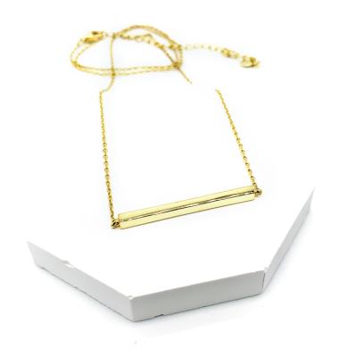 China Geometric Base Necklace 925 Sterling Silver With Factory Prices of Fashion 14k Gold Necklaces for sale