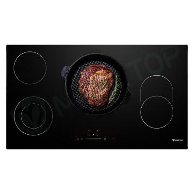 China 2021 Hotel Crystal Glass Induction Cooker Electric Cost-effective Black Blast Furnace And Induction Cooktop for sale