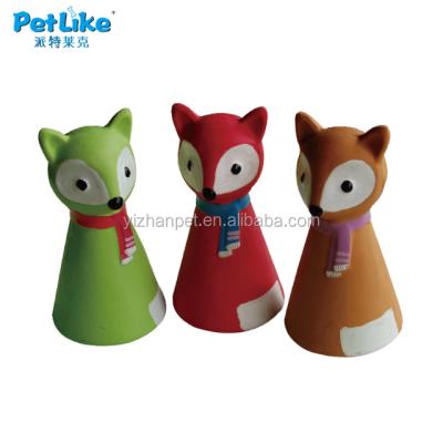 China Latex Sustainable Fox Design Cool Toys For Dog Best Chew Squeaky Toy for sale