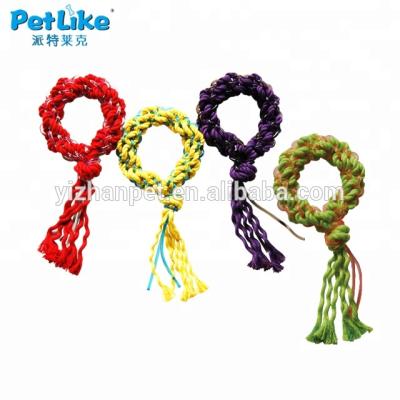 China Viable Hot Sale Pet Chewing Toy Colorful Rope Flower Shape For Dog Cleaning Teeth Interactive Toys for sale